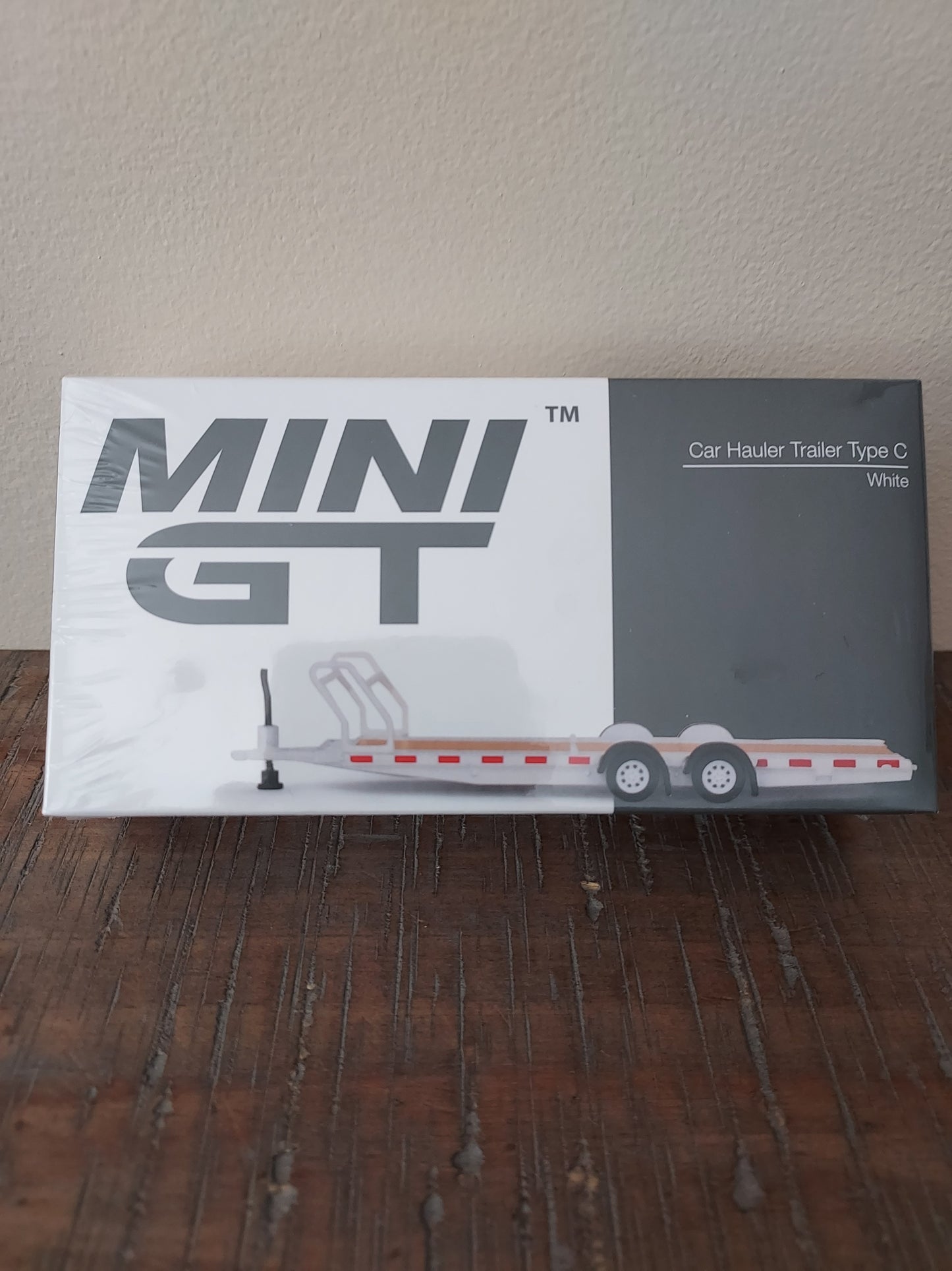 Mini GT Car Hauler Trailer Type C White