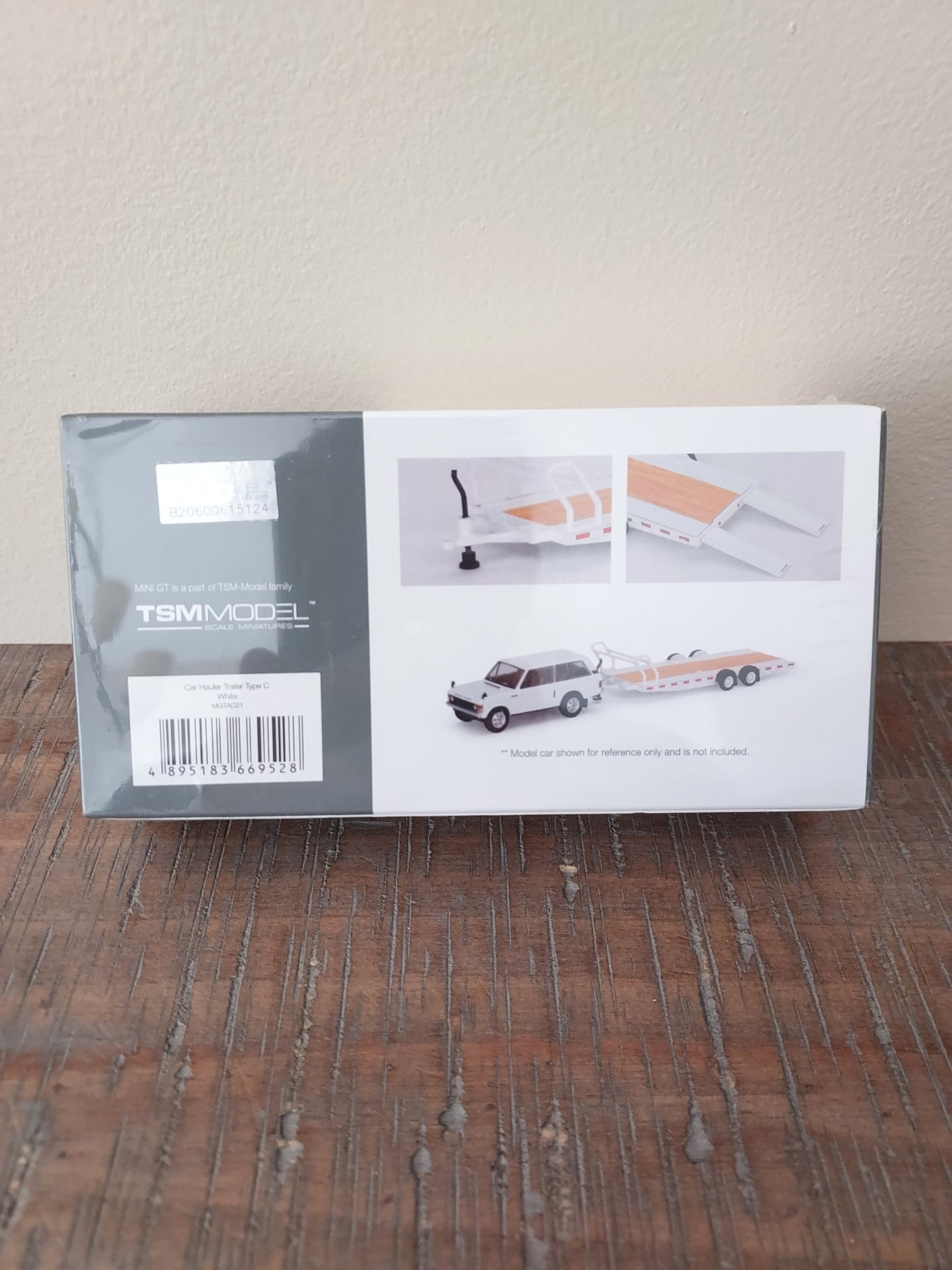 Mini GT Car Hauler Trailer Type C White