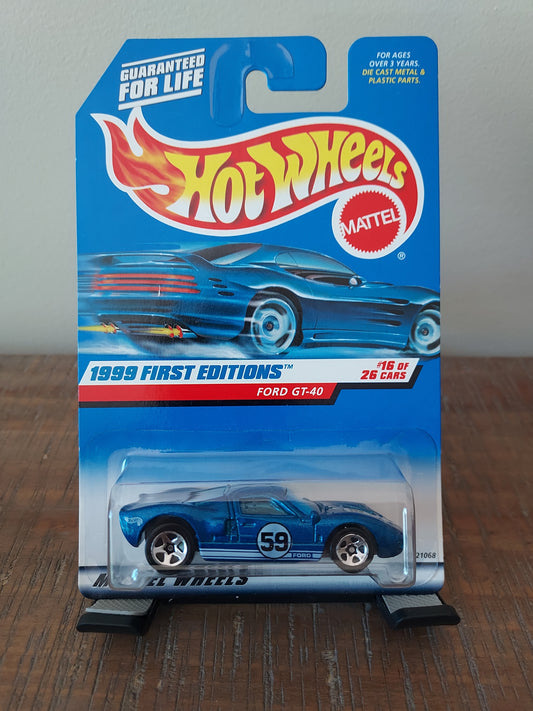 Hotwheels 1999 First Editions Ford GT-40