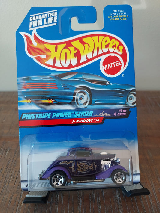 Hotwheels 1999 Pinstripe Power Series 3-Window '34