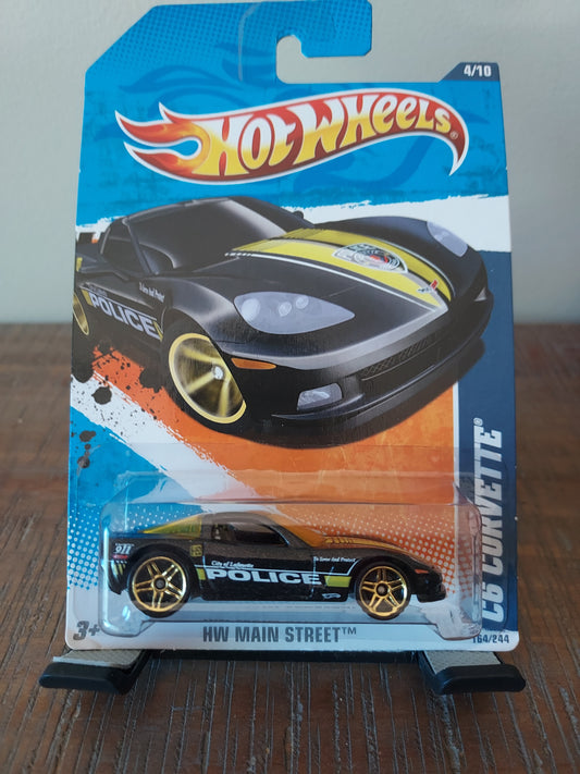 Hotwheels 2011 main Street C6 Corvette 'Police'