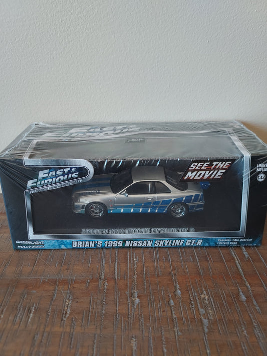 Greenlight 1:43 Fast & Furious Brian's 1999 Nissan Skyline GT-R