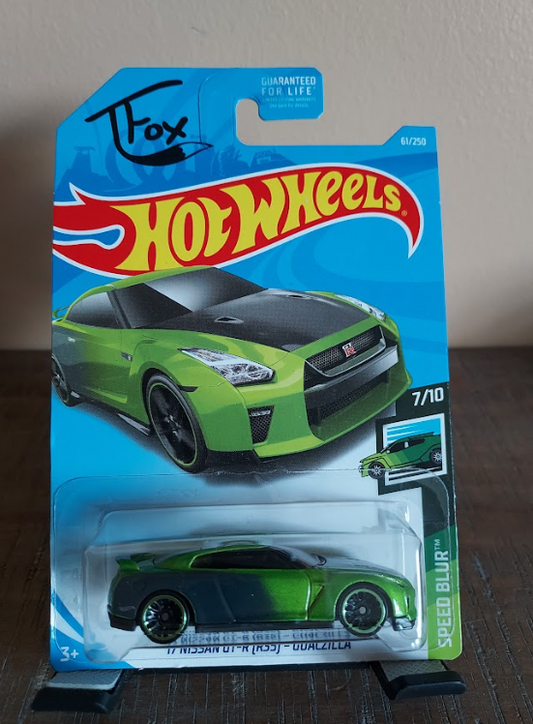Hot Wheels '17 Nissan GT-R R35 GUACZILLA "TFOX EDITION"