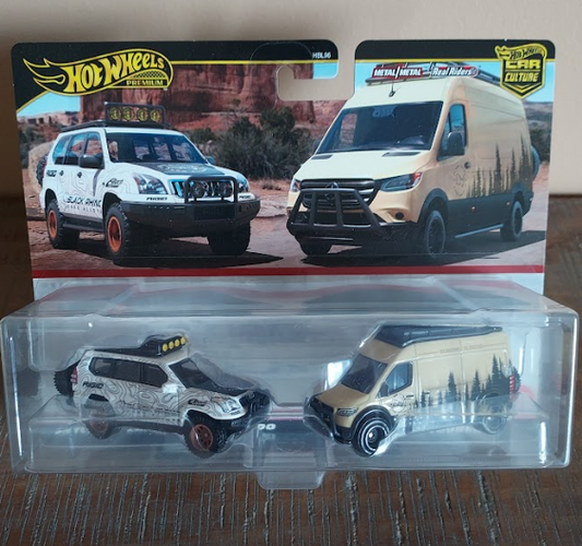 Hot Wheels Target Exclusive 2 pack '05 Toyota Land Cruiser Prado & Mercedes-Benz Sprinter Tourer