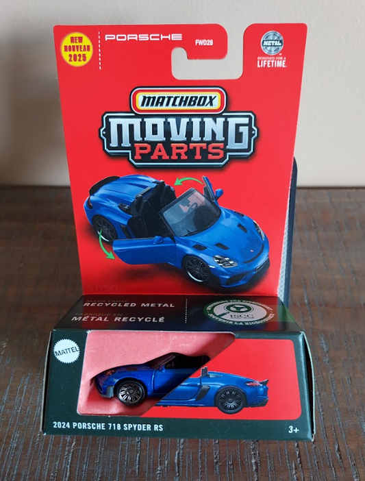 Matchbox Moving Parts 2024 Porsche 718 Spyder RS