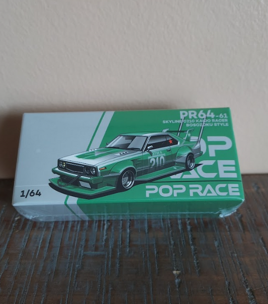 PopRace Skyline C210 "Bosozoku Style" Green
